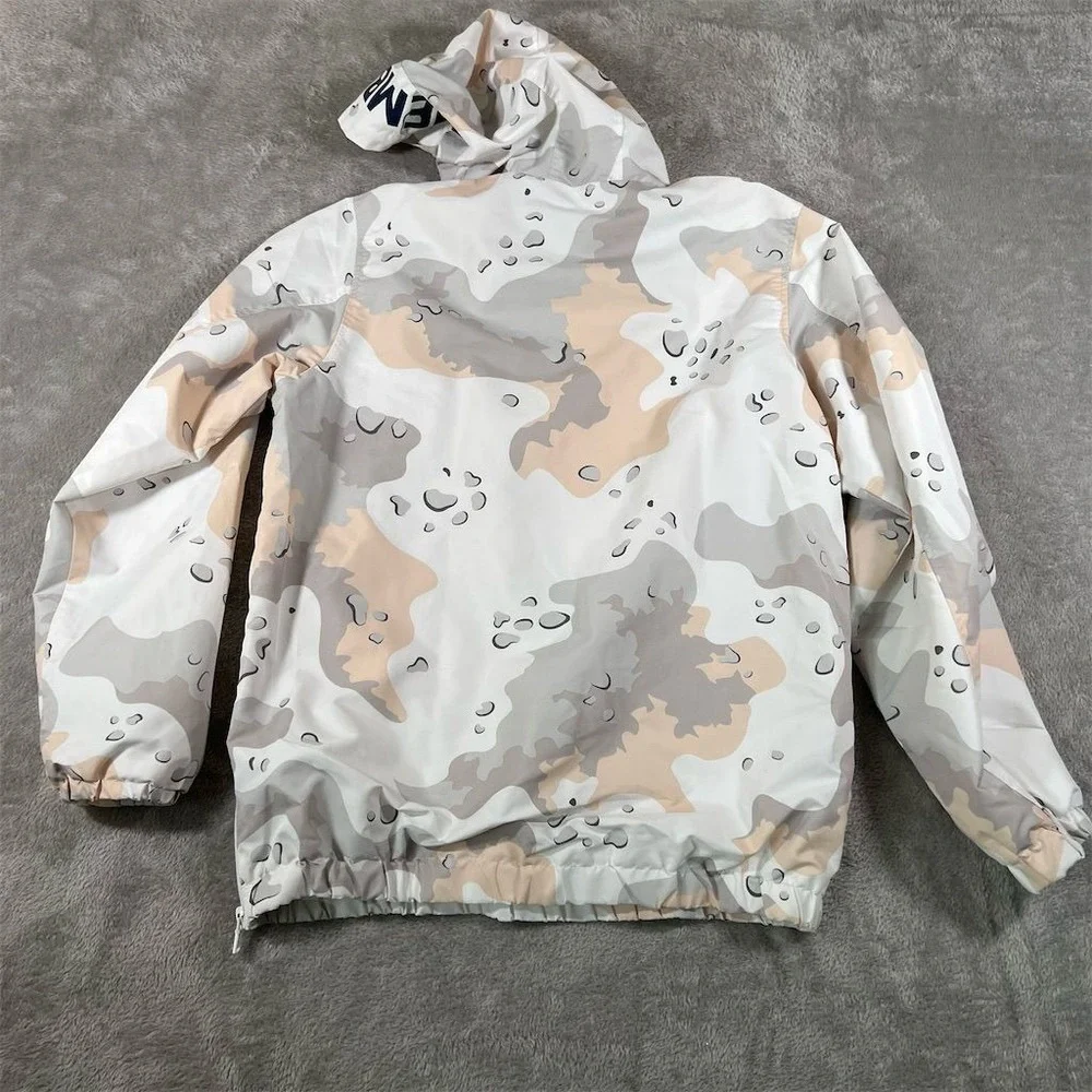 Members Only Sport Jacket Mens Small Multi Camo Hooded Windbreaker‎